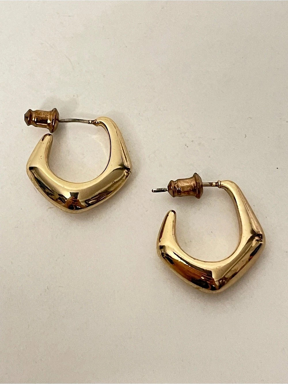 Gold-Tone Hoop Earrings